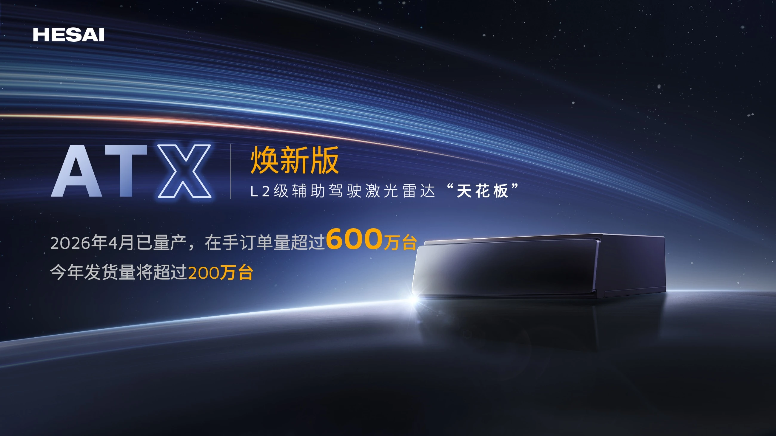 禾赛科技全面布局物理 AI 基础设施：6D 全彩芯片、4320 线激光雷达、空间智能与动力模组齐发