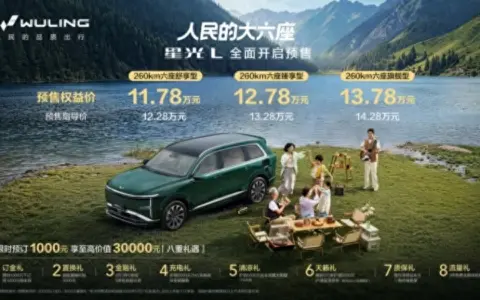 预售权益价仅11.78万元起，“人民的大六座”星光L开启预售