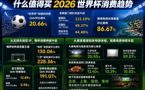 “什么值得买”发布2026世界杯消费趋势：为情怀买单，也为体验升级
