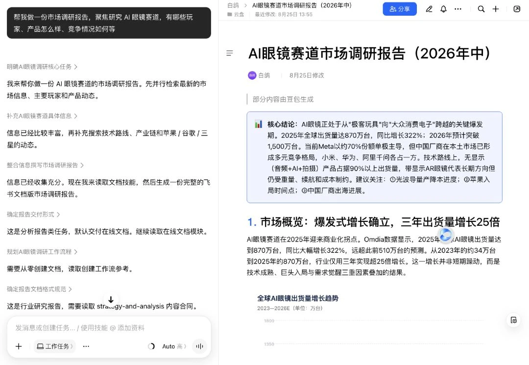 双击查看原图 当豆包开始“工作”,拆解字节AI办公产品逻辑