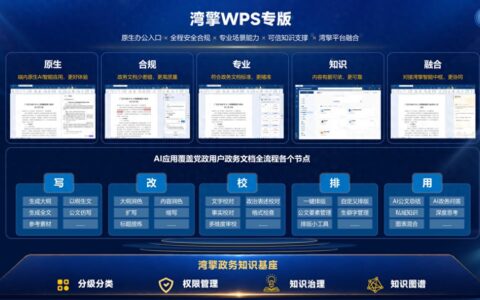湾擎WPS专版正式发布，加速广东政务AI办公落地