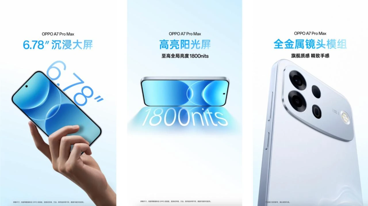 搭载行业首个七年长寿万级大电池，OPPO发布新一代耐用传奇A7 Pro Max