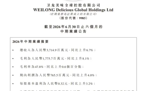 消费承压下保持稳健增长，卫龙多元业务结构释放发展韧性