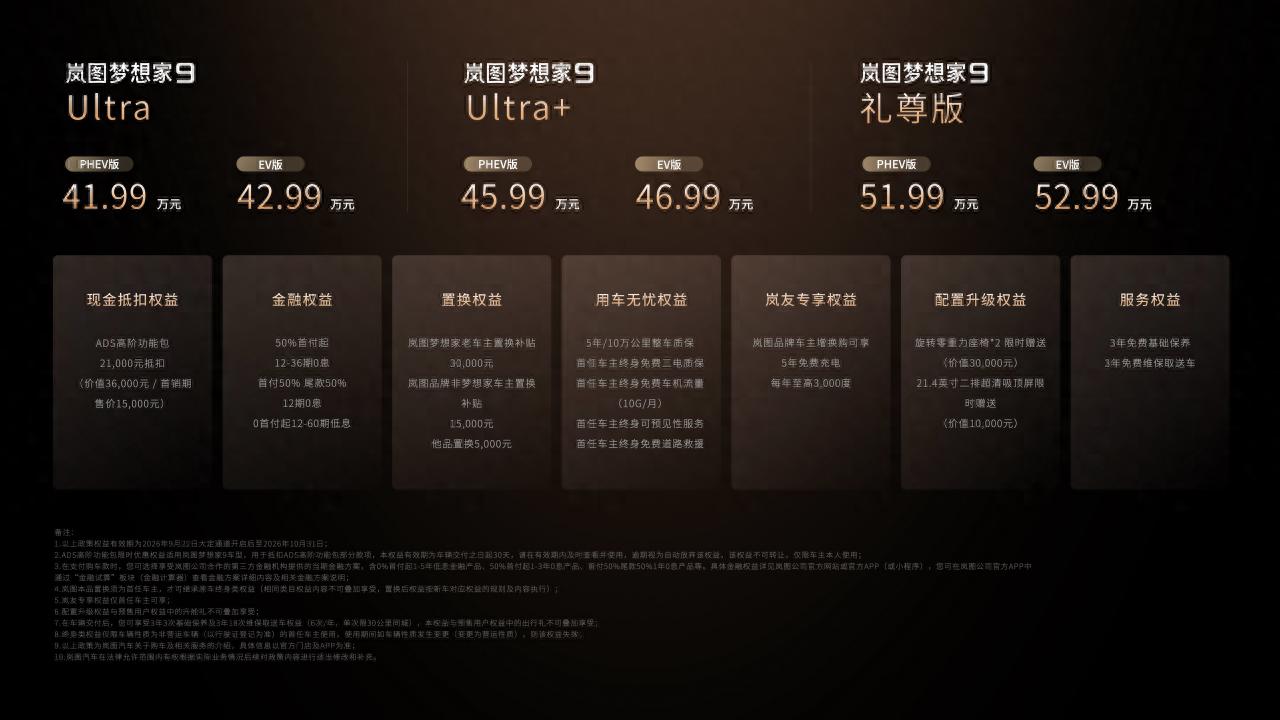 41.99万元起！岚图梦想家9上市 以中国智造重塑高端MPV价值坐标