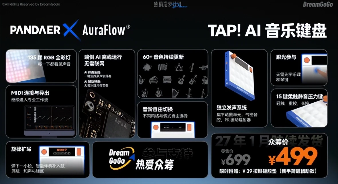 热爱科技 10 月特别活动｜PANDAER与 DreamGoGo热爱众筹上新多款科技潮流与 AI 新品