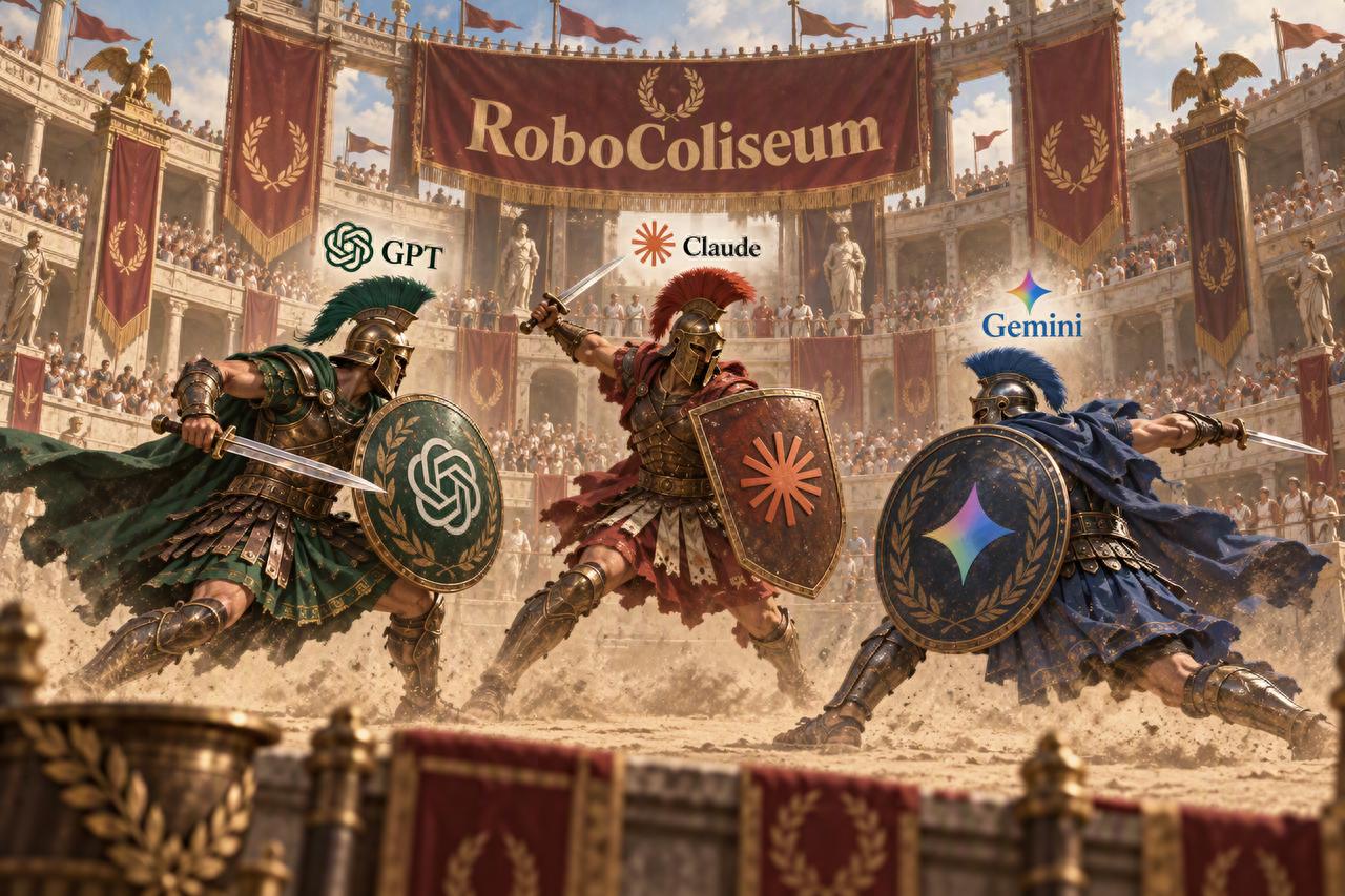 觅蜂联合发起具身评测平台RoboColiseum，GPT-6、Opus 5.5、Gemini 4同台决战！