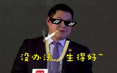 我总结自己的人生就只有三个字：生得好！尼妹，你是首富...