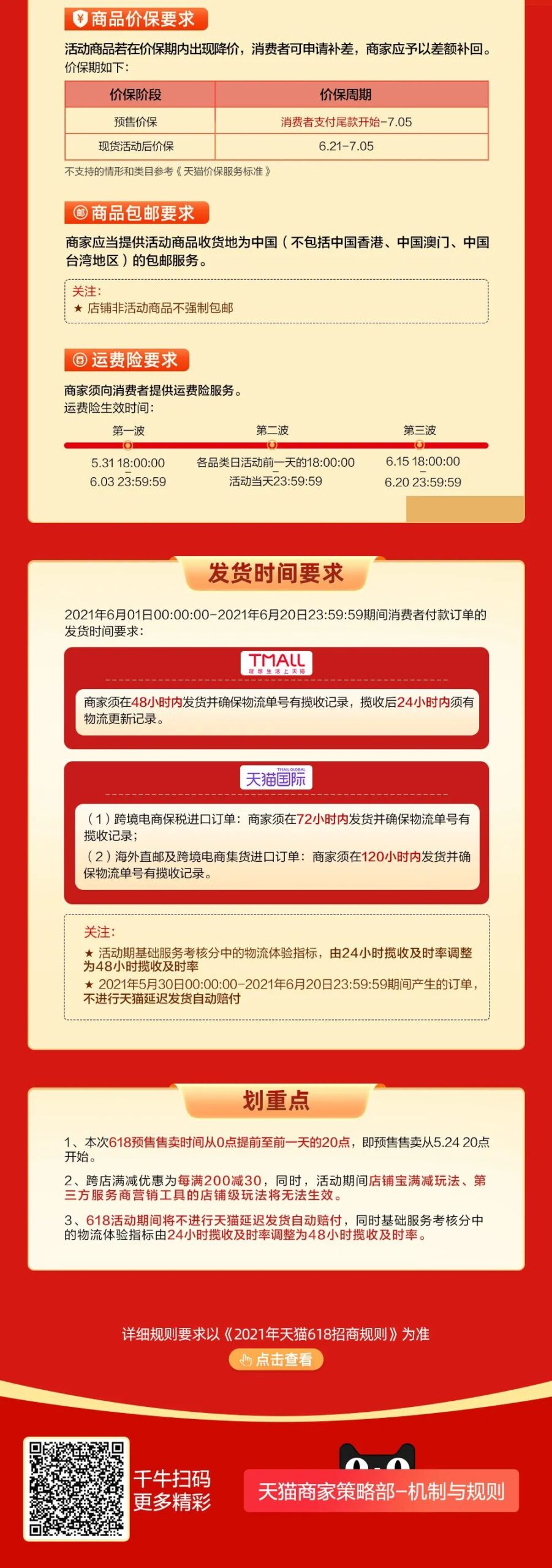 天猫公布2021年618招商规则