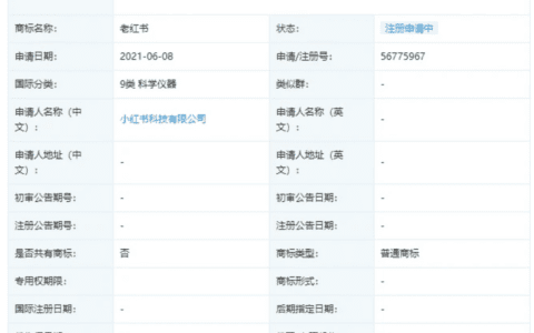 终于长大了？小红书注册新商标：“老红书”来了