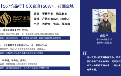 王六六：私域漏斗——门店单日业绩增长10倍的动销增长方案