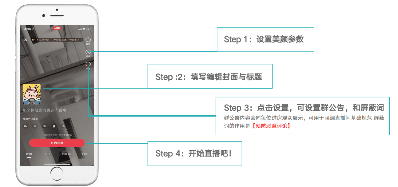 小红书直播玩法