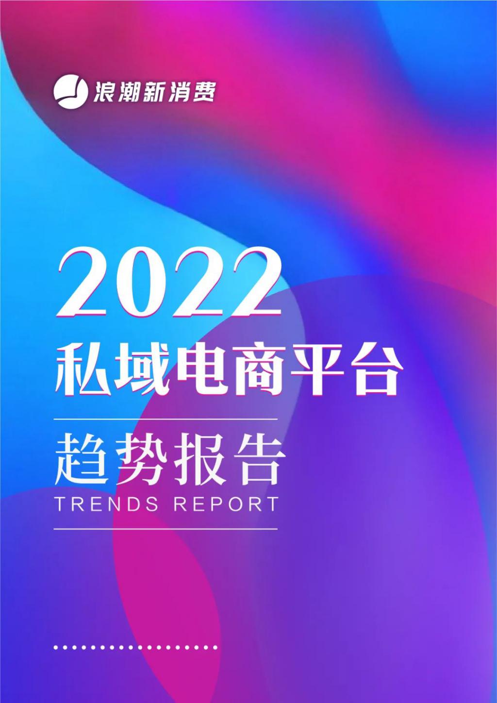 《2022 私域电商平台趋势报告》发布，私域中能否诞生下一个天猫 | 新浪潮研究院