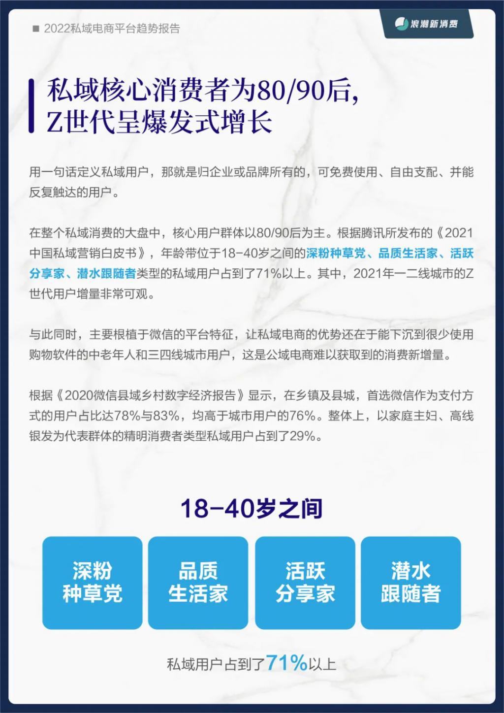 《2022 私域电商平台趋势报告》发布，私域中能否诞生下一个天猫 | 新浪潮研究院