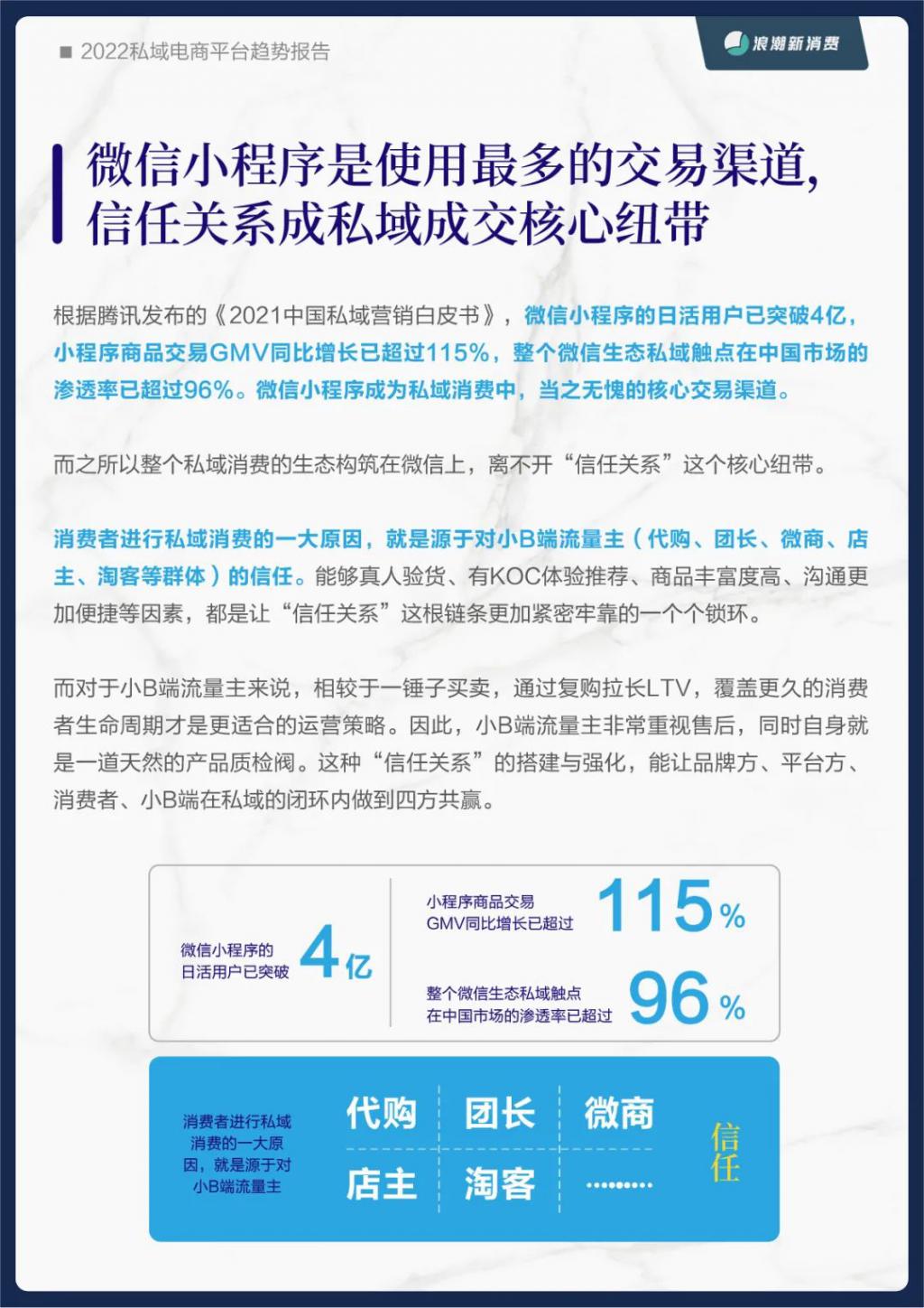 《2022 私域电商平台趋势报告》发布，私域中能否诞生下一个天猫 | 新浪潮研究院