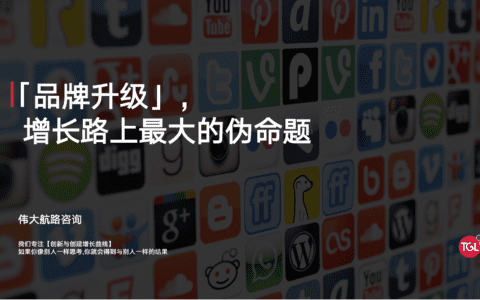 品牌升级- 品牌增长过程中的「伪命题」