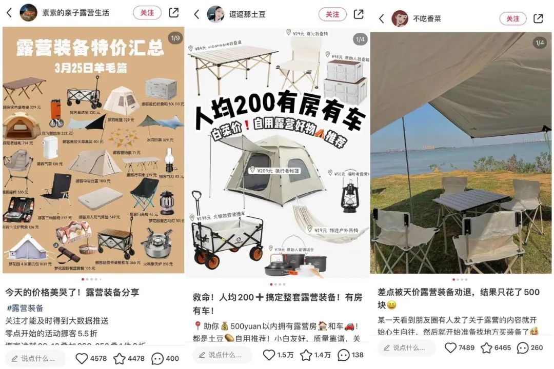 露营搜索量暴涨7倍，户外达人能分到几杯羹｜卡思数据
