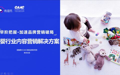 研究报告｜微播易联合CAAC母婴品牌研究院《母婴行业内容营销研究报告》重磅出炉！