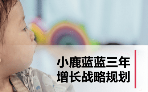 小鹿蓝蓝3+1战略，如何做到2年5个亿