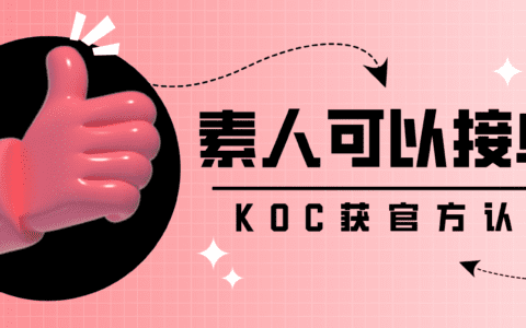 素人铺量可以合规进行了！小红书KOC获官方认可！