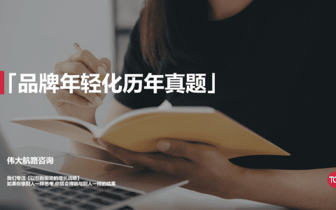 品牌年轻化历年真题泄露。。。品牌人你敢挑战吗？