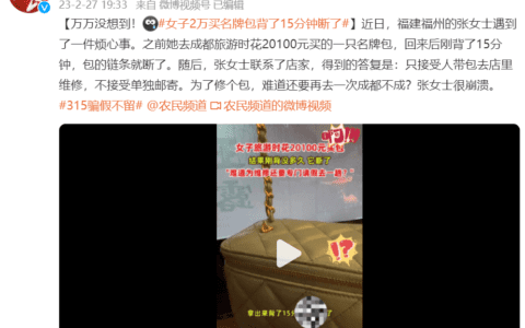 2万块钱的名牌包，背15分钟就断背后，是奢侈品品牌的傲慢