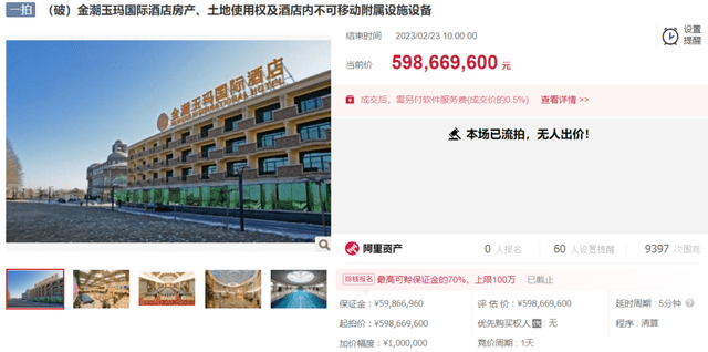2月酒店资产动态，14家酒店拍卖价格超亿元