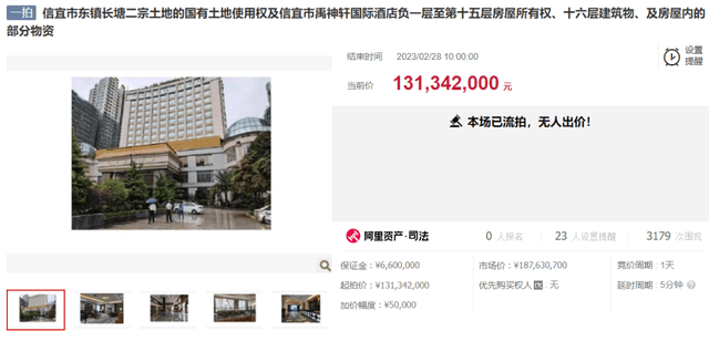 2月酒店资产动态，14家酒店拍卖价格超亿元