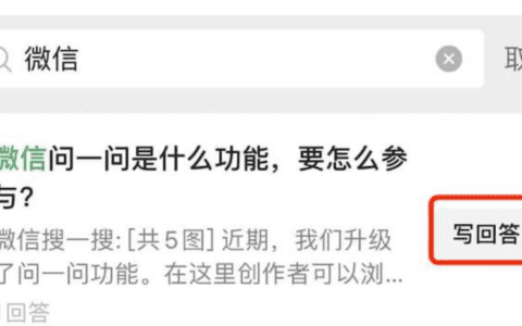 当微信“搜一搜”学会了“问一问”
