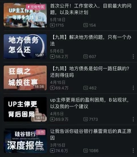 “充电专属”视频遇冷，UP主难成B站新故事
