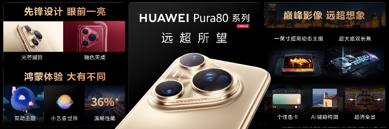 华为一口气发布Pura 80、WATCH 5等数款重磅新品