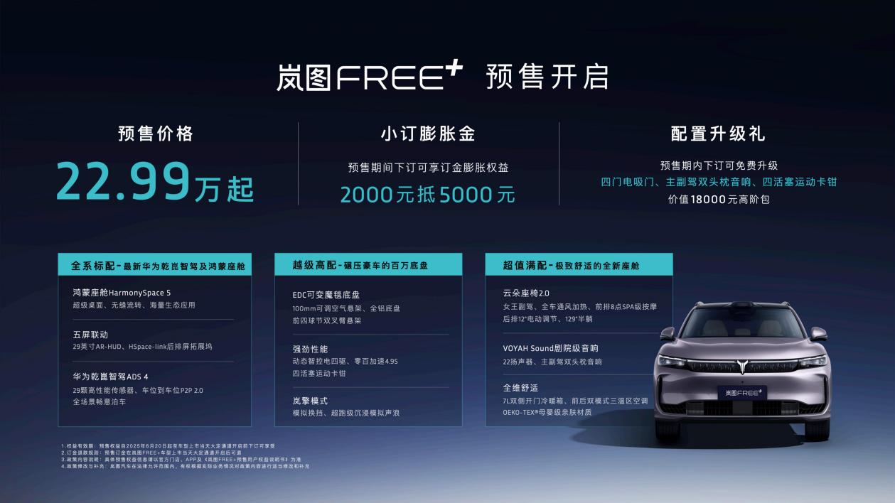 标配华为智驾+空悬卖22.99万，岚图这是不给友商活路？