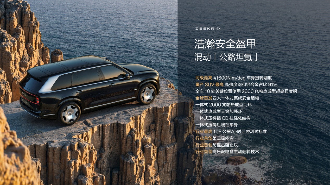 发布豪华电混专属架构浩瀚-S，极氪9X开启先享计划