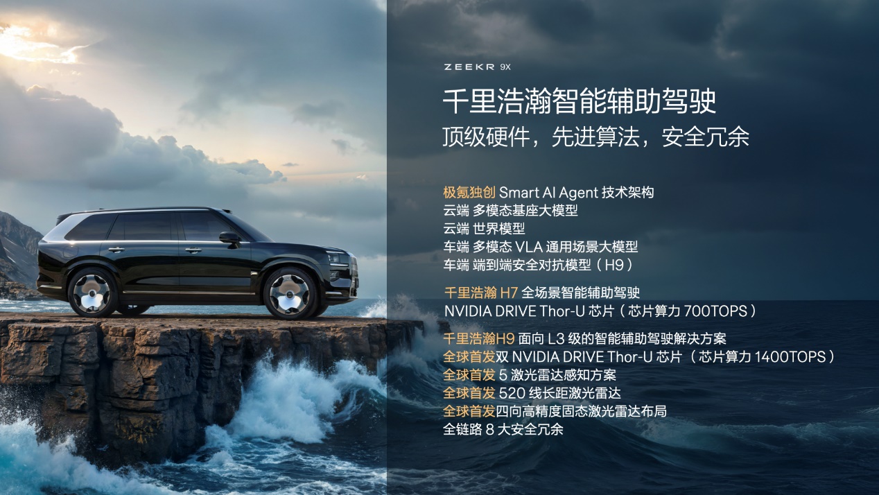发布豪华电混专属架构浩瀚-S，极氪9X开启先享计划