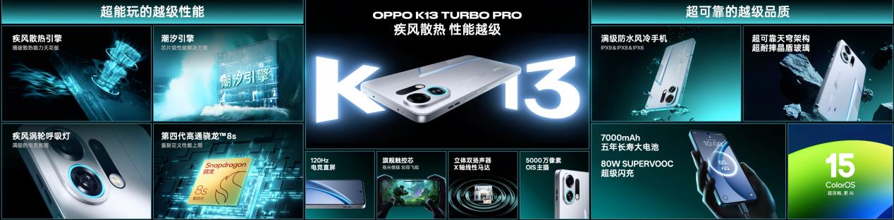越级性能先锋OPPO K13 Turbo系列发布，仅1799元起