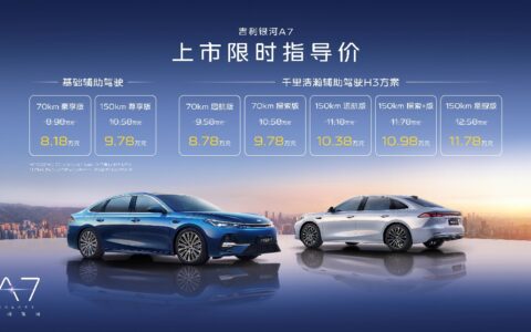 质价比标杆，吉利银河A7上市，8.18万起锁定年度爆款