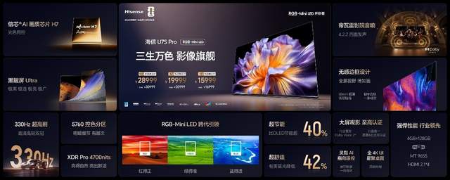 RGB-Mini LED双旗舰电视发布，海信不“装”了