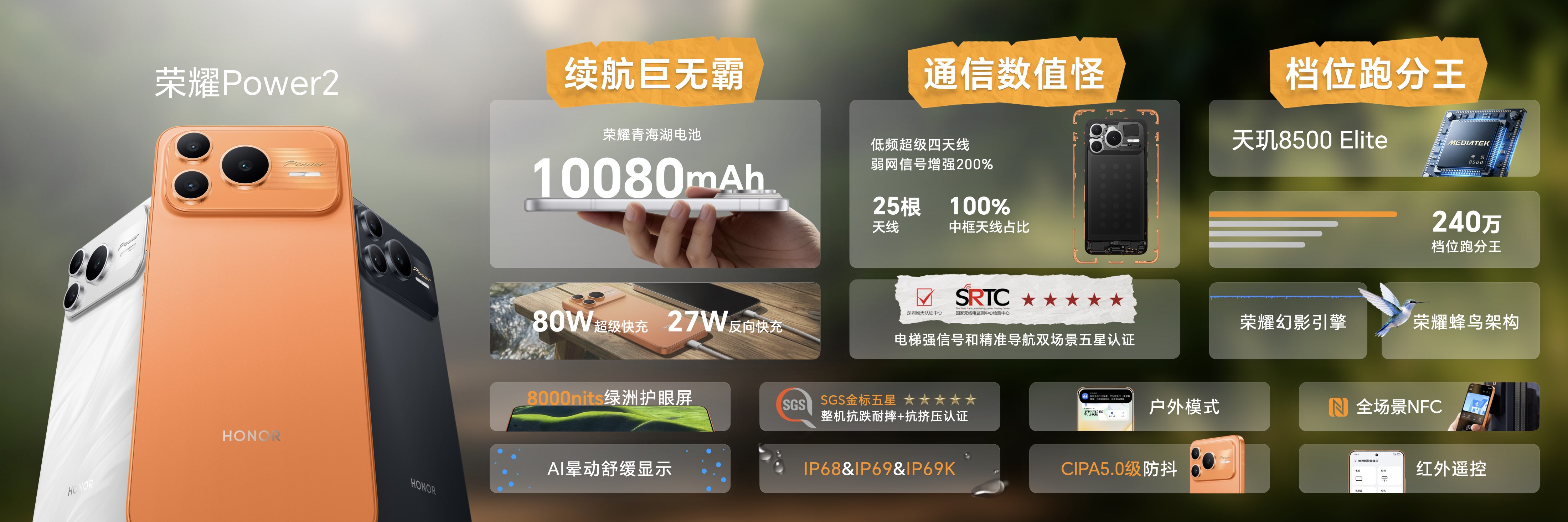 续航、通信超越行业主流旗舰，“户外轻旗舰”荣耀Power2发布