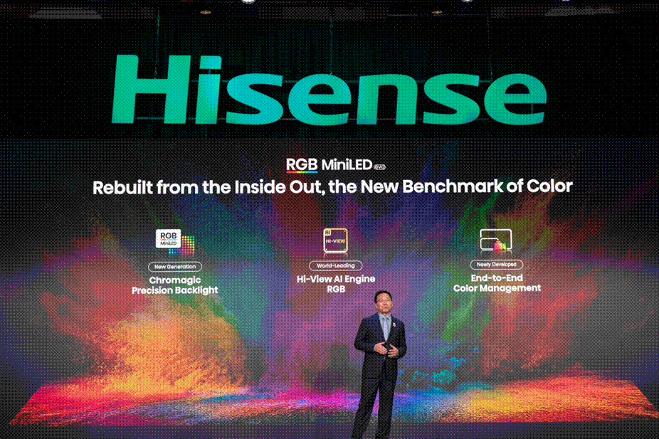 跨代领先！海信CES发布全新一代RGB-Mini LED电视