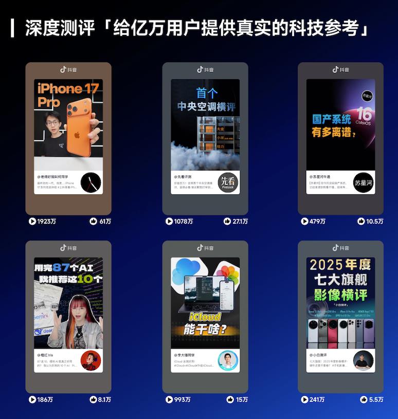2025年全民科技讨论热潮起，抖音科技内容观看量超1.4万亿次