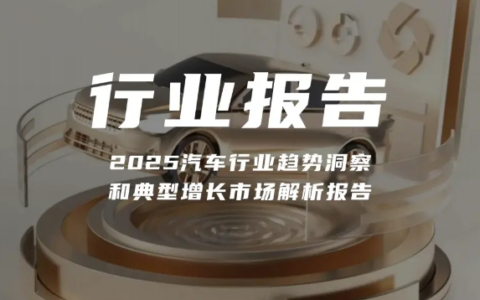 报告分享｜《2025汽车行业趋势洞察和典型增长市场解析报告》（附下载）