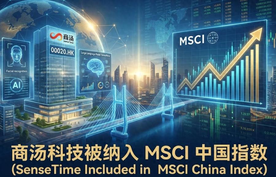 商汤获纳入MSCI中国指数，国际资金有望规模化流入
