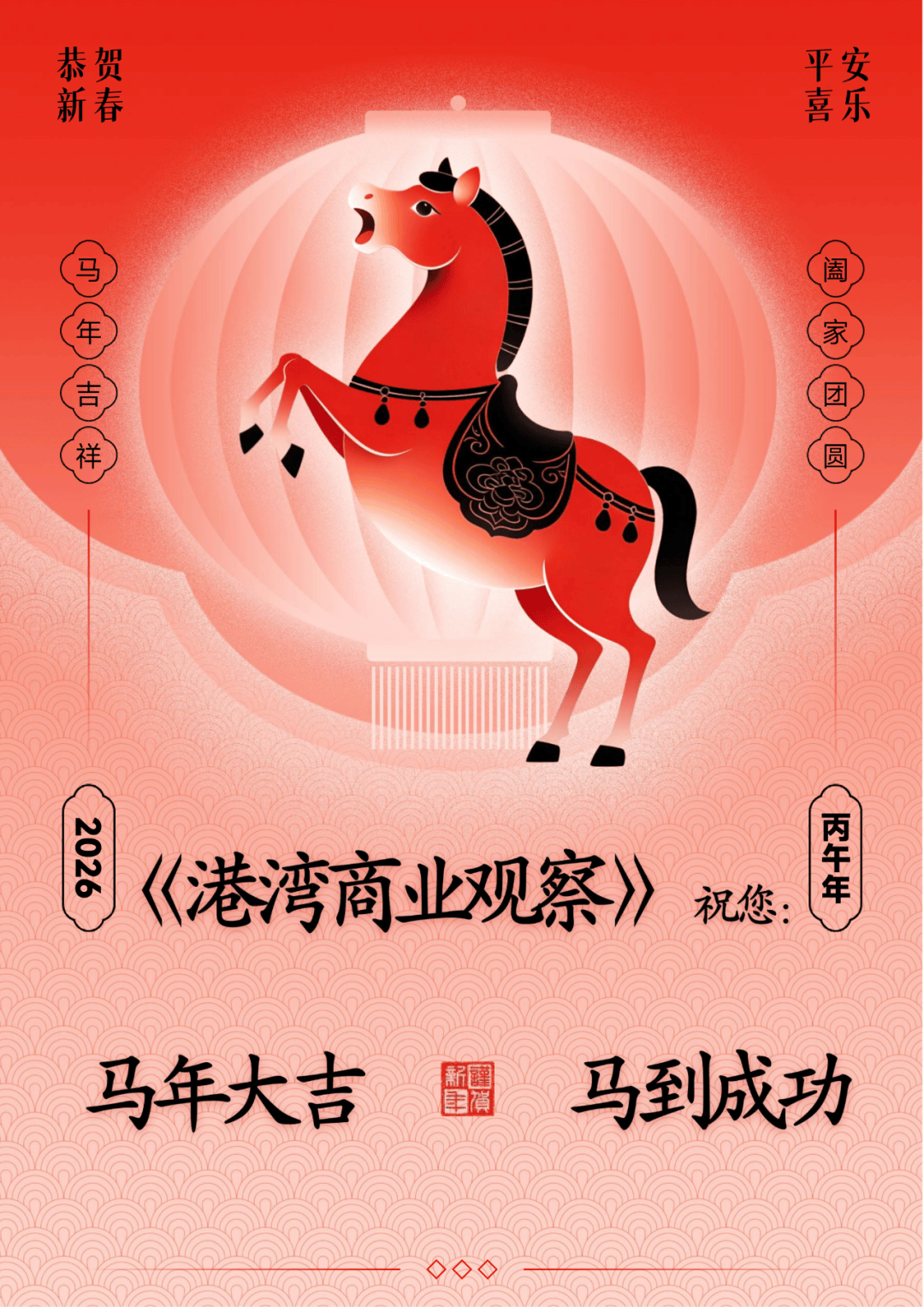 《港湾商业观察》祝您马年大吉,马到成功!