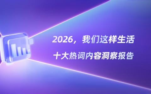 开年报告 | 2026十大热词内容洞察
