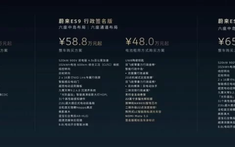 天地纵览 科技行政旗舰SUV蔚来ES9发布