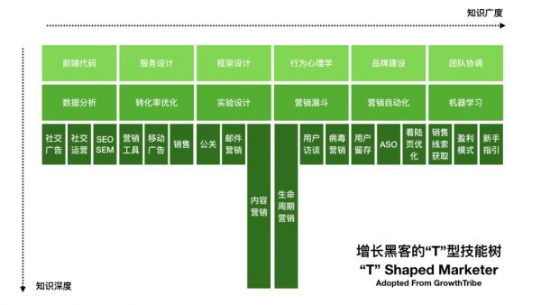 拆解增长黑客T型技能树，拥有正确的CGO增长思维